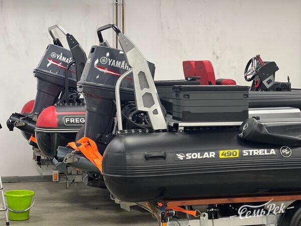 Лодка Водометный комплект Solar Стрела 490 с мотором Yamaha 85 — 2025 год, фото 10